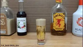 Коктейль Шот Мозг в огне (How to make Сocktails Shot Brain on Fire) с Коричным Виски #Fireball