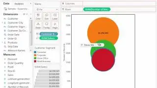 How to create a Doughnut chart in Tableau