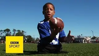 The boy playing American football with no legs - BBC Sport