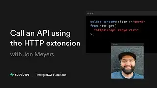 Using PostgreSQL functions to call an API with Supabase