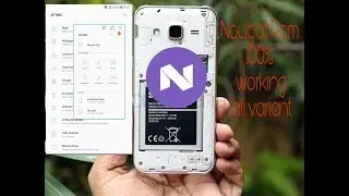 how to install nougat in samsung j2 2015 || custom rom for j2 || j2 2015 nougat