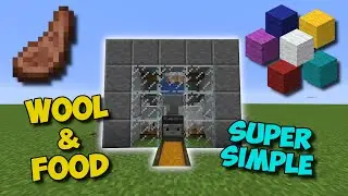 (1.16+) THE BEST SHEEP FARM In Minecraft! - (Automatic Sheep Cooker + Wool Farm)