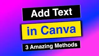 How to add Text in Canva on PC  (Text Box & Shapes )