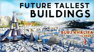 Tallest Future Buildings size comparison – 3D animation  Scaled –