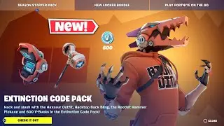 *NEW* HAXSAUR EXTINCTION CODE PACK! Fortnite Item Shop (September 4th, 2023)