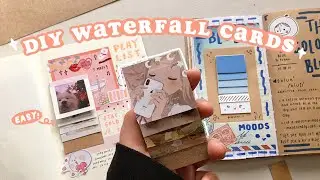 how to make waterfall cards 🌸 an EASY diy tutorial // super aesthetic ✨