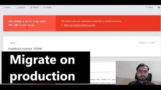 Laravel Solutions | Migrate Database in Production Environment