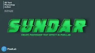 Perfect 3D Text Photoshop Action | Create Text Effect in PixelLab | How to Easy Way | SNR Tutorial