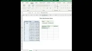 Filter data between dates in Excel #shortfeed #excel #shorts