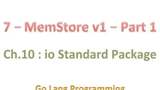 #golang #striversity 10.07 - Go MemStore v1 - Part 1