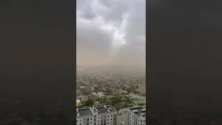 Пыльная буря в Волгограде, днём 12 августа 2024.