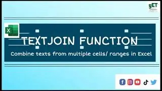 TEXTJOIN Function || Combine Texts in Excel