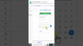 Google Sheets - How to add a Pop-Up Calendar to cells! #calendar #sheets #edtechquazi