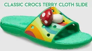 CLASSIC CROCS TERRY CLOTH SLIDE