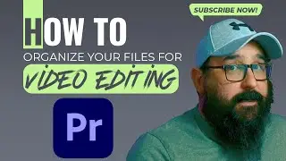 How to ORGANIZE your Files for VIDEO EDITING - PREMIERE PRO and Others