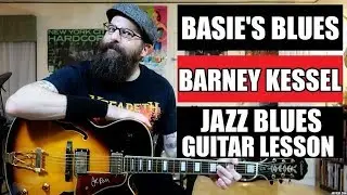 Basie's Blues - Barney Kessel (Jazz Blues lesson w/tabs)