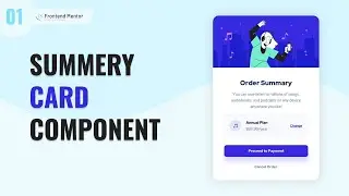 Responsive Order Summary Component | Frontend Mentor Challenge | Day 1