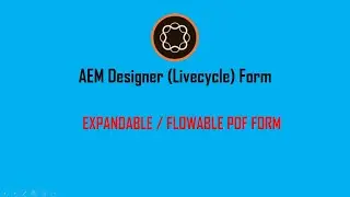 Basic Flowable /  Expandable PDF Form made in AEM Designer (previously Livecycle Designer)