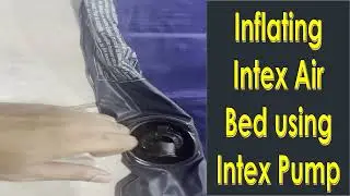 Unboxing Intex Air Bed and Air Pump |  Inflate Intex Airbed using the Air Pump | Intex Airbed Review