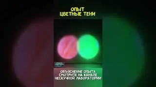 Опыт «Смешивание цветов света и цветные тени» из подручных материалов