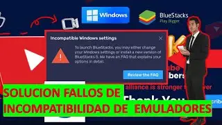 Solución configuración incompatible  Windows 11 y BlueStacks (solución 1)