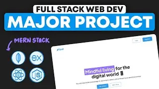 Full Stack Project for Beginners - HTML, CSS, Javascript & MERN (React, Node.js, Express, & MongoDB)