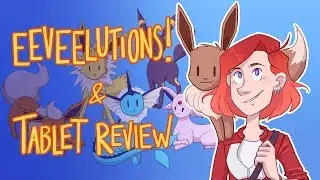 Soo Many Eeveelutions! - DRAWING MYSELF AS A POKEMON TRAINER - Tablet Review