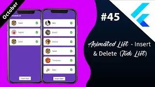 Flutter Tutorial - Animated List - Insert & Delete (Todo List)