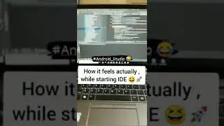 How it feels actually while starting #Android_Studio 🔥 #Android #IDE | #Harshitbnsl #funny #shorts