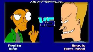 mugen-pepito and juan vs beavis and butthead