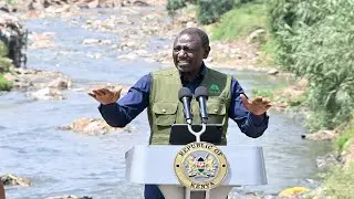 PRESIDENT MAKES BOLD PROMISES IN KOROGOCHO OF TRANSFORMING NAIROBI RIVER TO FRESH FISH RIVER !!!