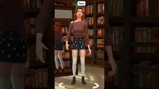 Watch Bonehilda's Daughter Grow Up 💀💗 #sims4 #bonehilda #shorts