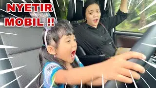 SAMANTHA NEKAT NYETIR MOBIL ❗❗ TERLAMBAT LOMBA SEPATU RODA 😭😥