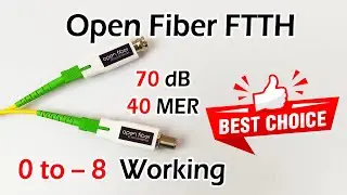 Best  FTTH 👍🏻 Open Fiber FTTH  -  70 dB - 40 MER 🔥|  0 dBm to -8 dBm  Live Testing Full Video