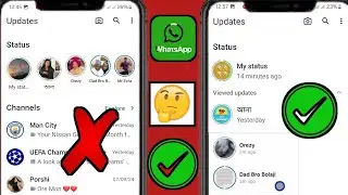 Whatsapp New Status Style ကို ဒေါင်လိုက် အဟောင်းပုံစံသို့ ပြောင်းနည်း (2024)