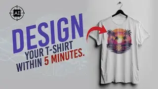 T-shirt design with AI tools #tshirtdesign