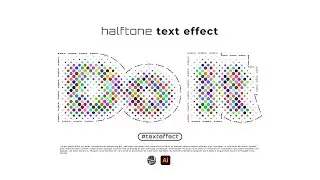 Halftone Text Effect in Adobe Illustrator