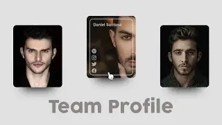 Our Team Profile Cards Hover Effects - How to Design Team Profile Cards using HTML and CSS