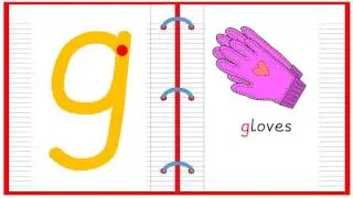 Lowercase Alphabet Letter G Learn to Read and Write