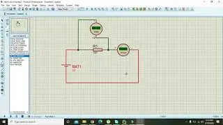 how to make a simulation for ohms law in proteus | ohms law circuit in proteus