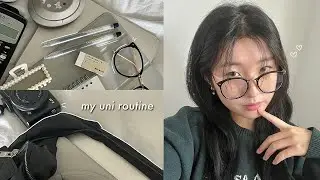 my simple skincare + natural daily makeup routine | what's in my backpack (ft. moody lenses)  🎧🖇️