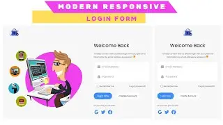 Modern Responsive Login Form in HTML CSS | Responsive Login Form in HTML & CSS | HTML CSS