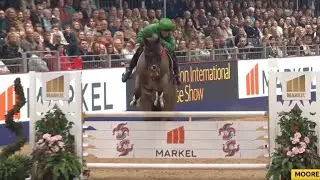 Ryan Moore and AP McCoy showjumping at the London Horse Show!