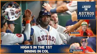 The Astros explode for 5 runs in 1st inning to back Hunter Brown