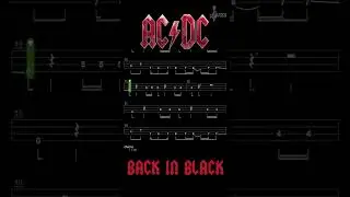 Back In Black Bass Line By AC/DC 