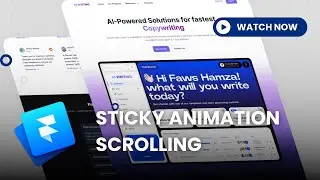 Framer Tutorial : Sticky Animation Scrolling