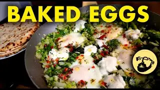 Spring Greens & Baked Eggs | Lazy Springtime Weekend Brunch!