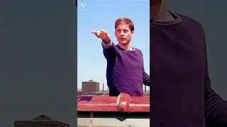 Tobey Maguire Becomes Spider Man Web Shooter Scene || 