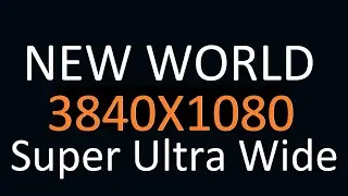 Playing New World on Asus 49 Inch Super Ultrawide Monitor 3840x1080 Resolution with Gameplay