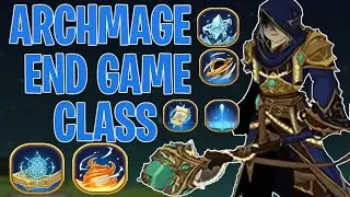 AQW Archmage Class Preview! End Game Farmer (Support / Solo) | Farming Reqs - DPS - Class Art